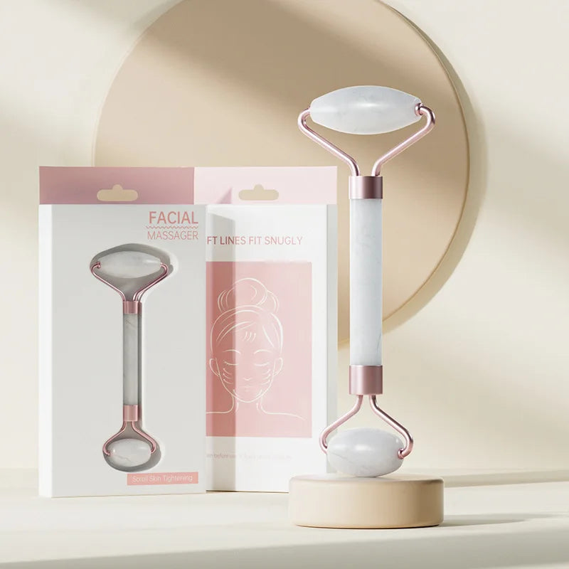 Rose Quartz Face Roller & Gua Sha Set