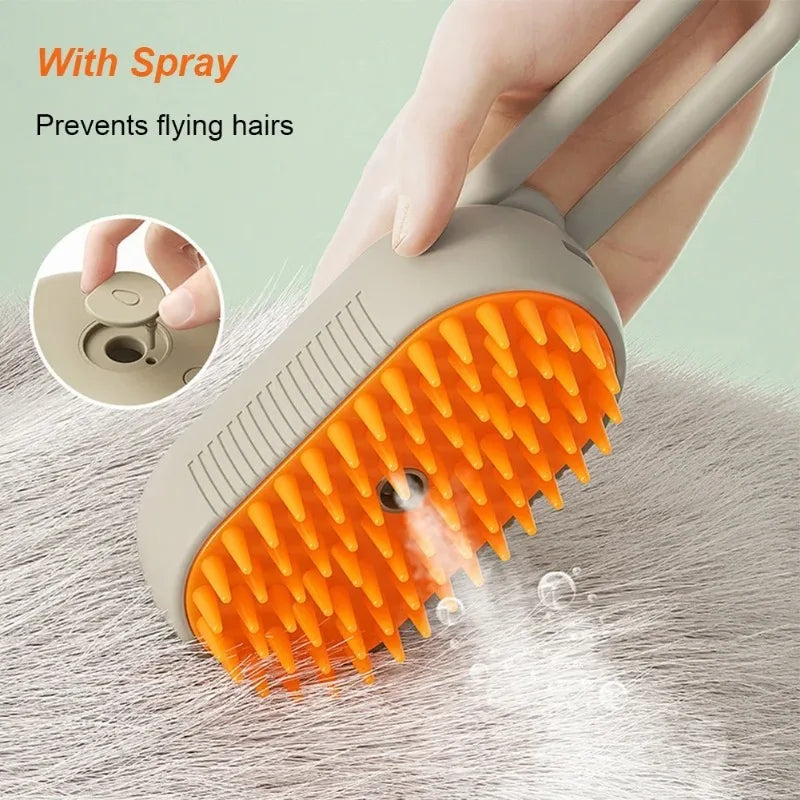 Steam Pet Deshedding & Massage Brush