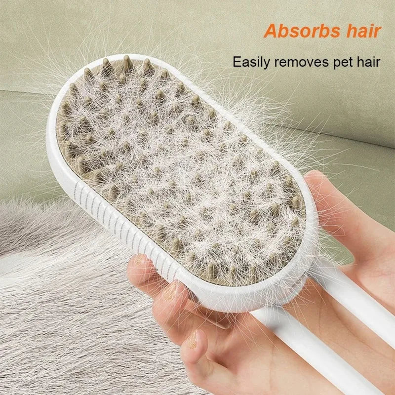Steam Pet Deshedding & Massage Brush