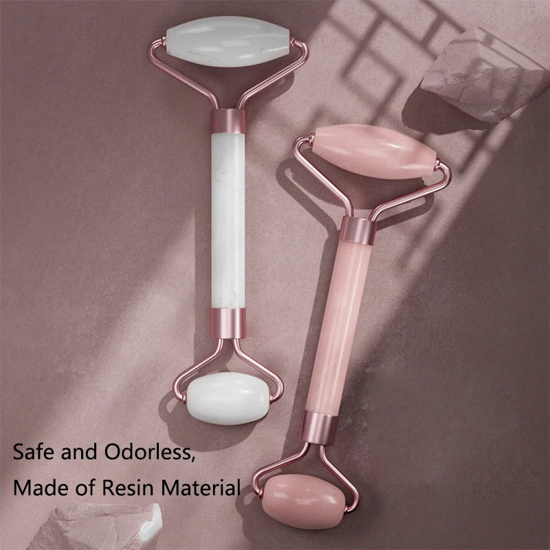Rose Quartz Face Roller & Gua Sha Set