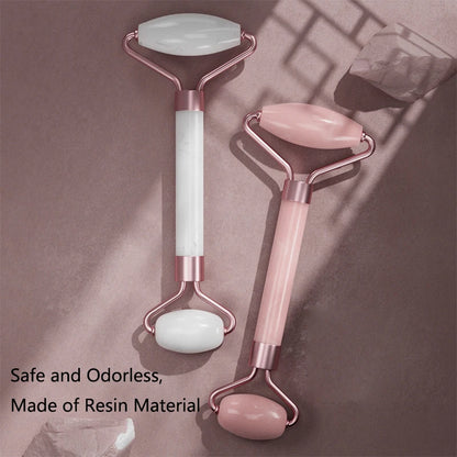 Rose Quartz Face Roller & Gua Sha Set