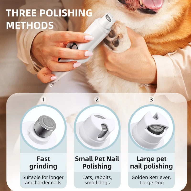 New pet nail hair scissors, fully waterproof with LED movement.