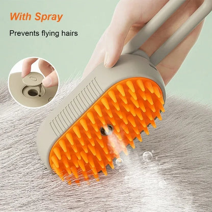 Steam Pet Deshedding & Massage Brush