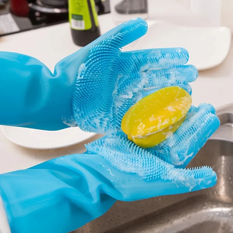 Dog and cat bathing scrub glove