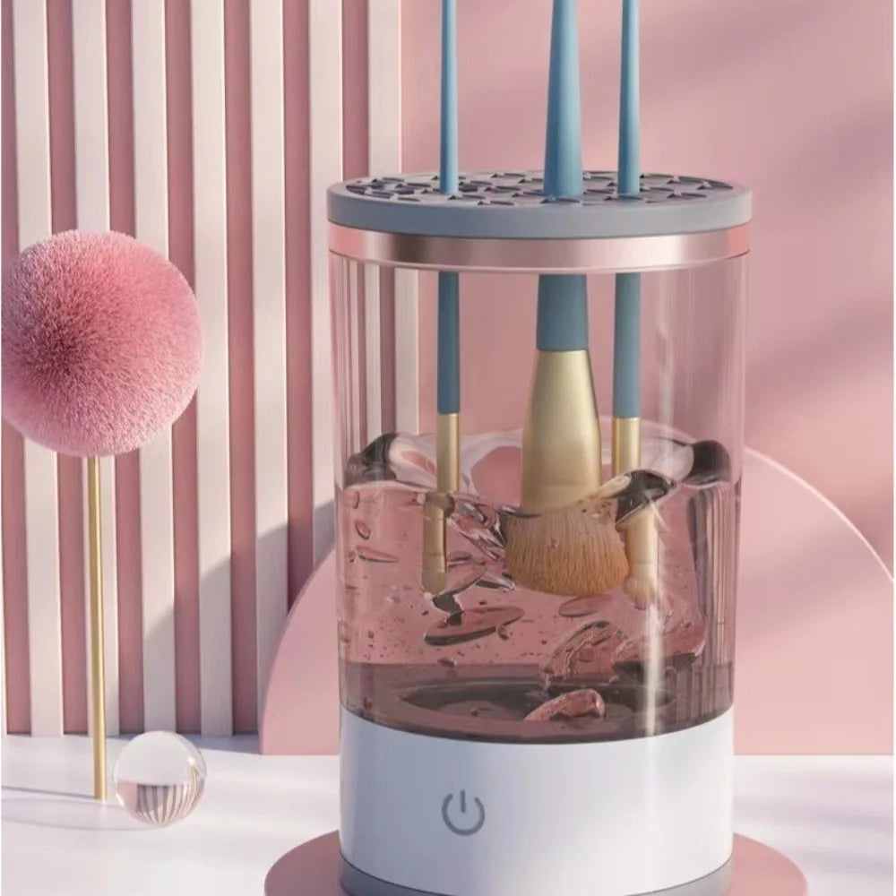 3-in-1 electric makeup brush cleaner
