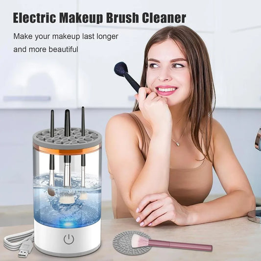 3-in-1 electric makeup brush cleaner