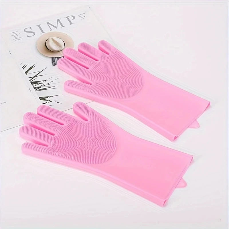 Dog and cat bathing scrub glove